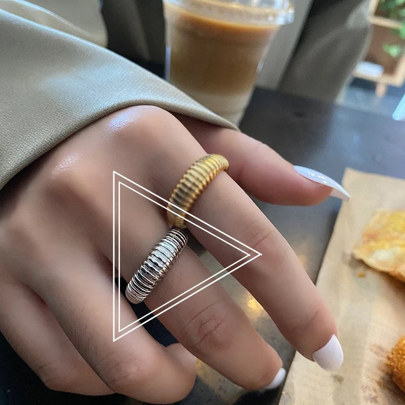 Adjustable French Croissant Ring MIRELLIEN