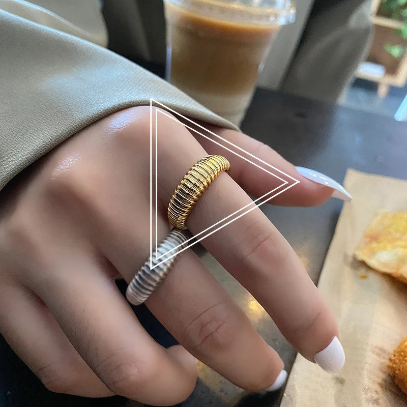 Adjustable French Croissant Ring MIRELLIEN