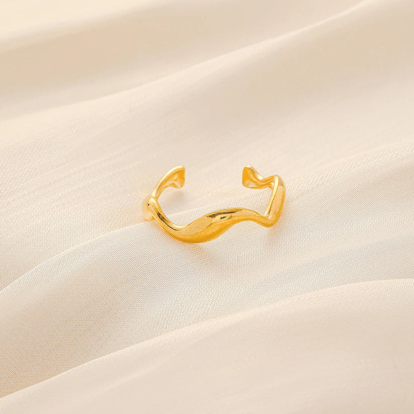 Adjustable Plating Open Ring MIRELLIEN