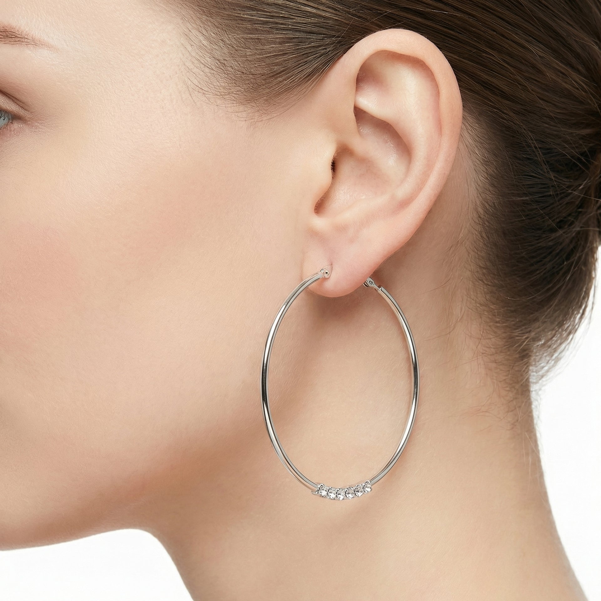 The Cristal Hoops - Mirellien Jewelry