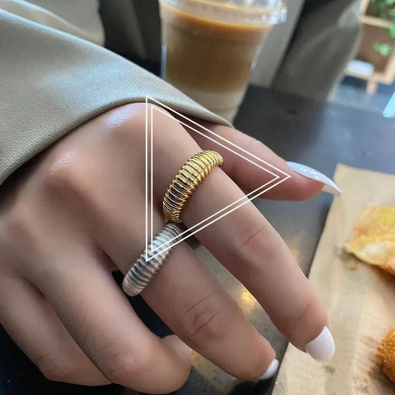 Adjustable French Croissant Ring