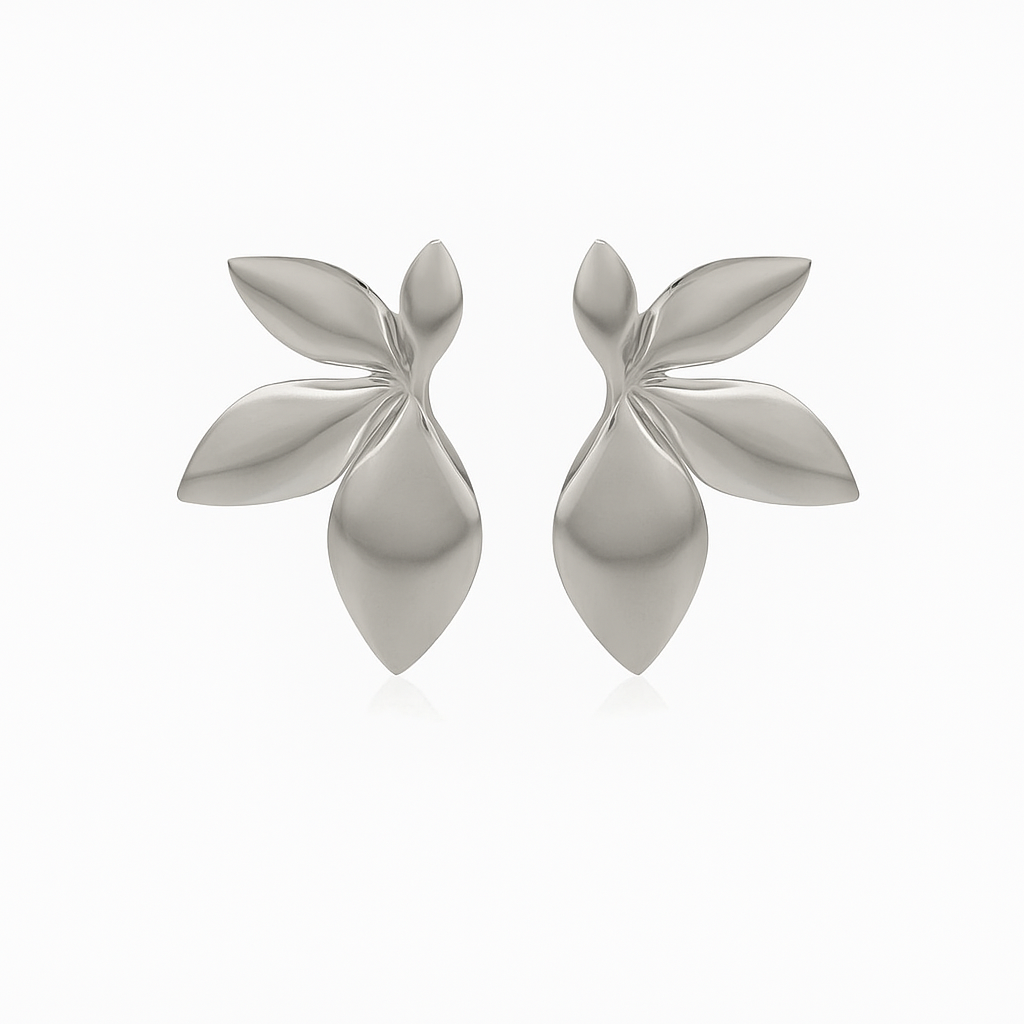 Leaf Asymmetric Earrings