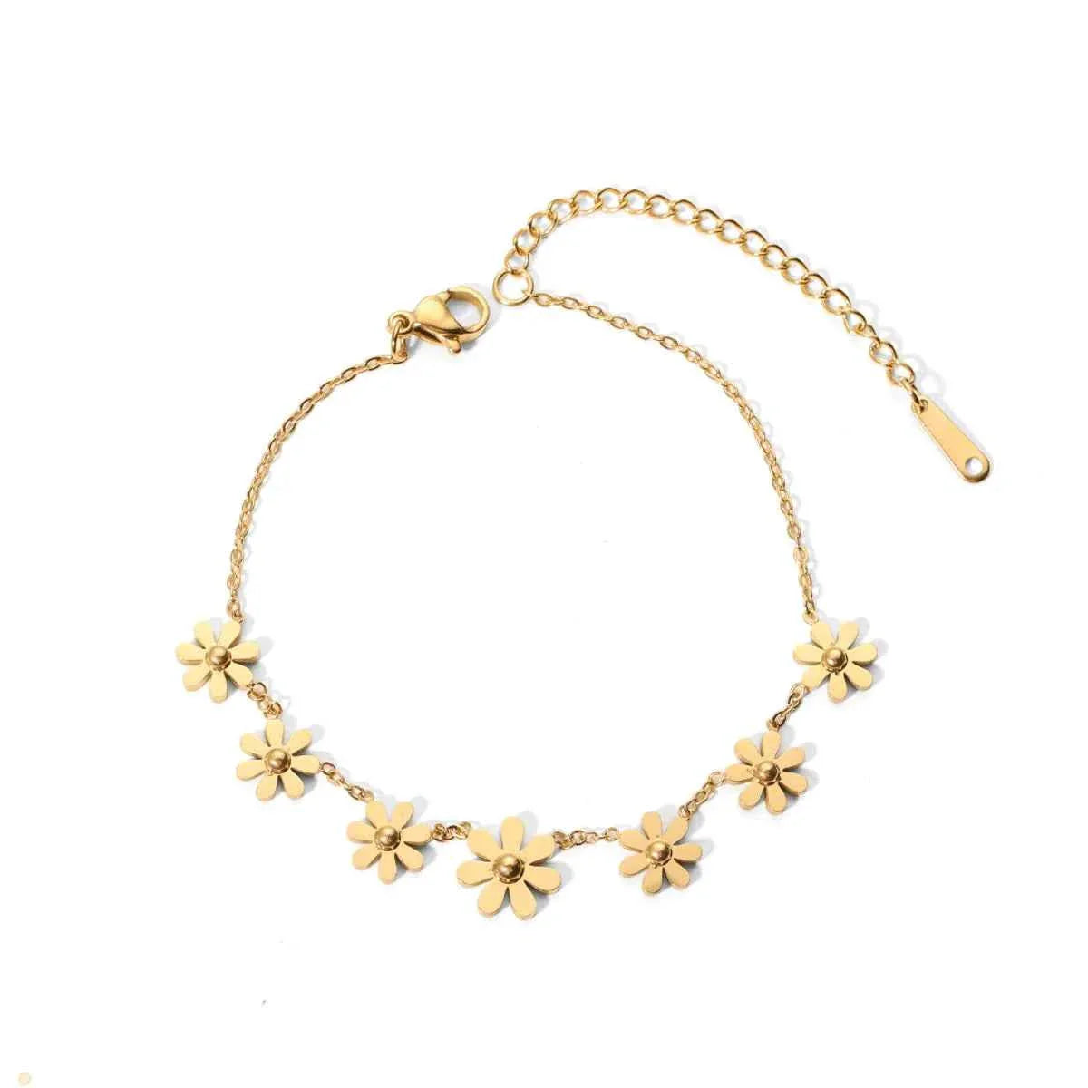 Geometric Flower Bracelet