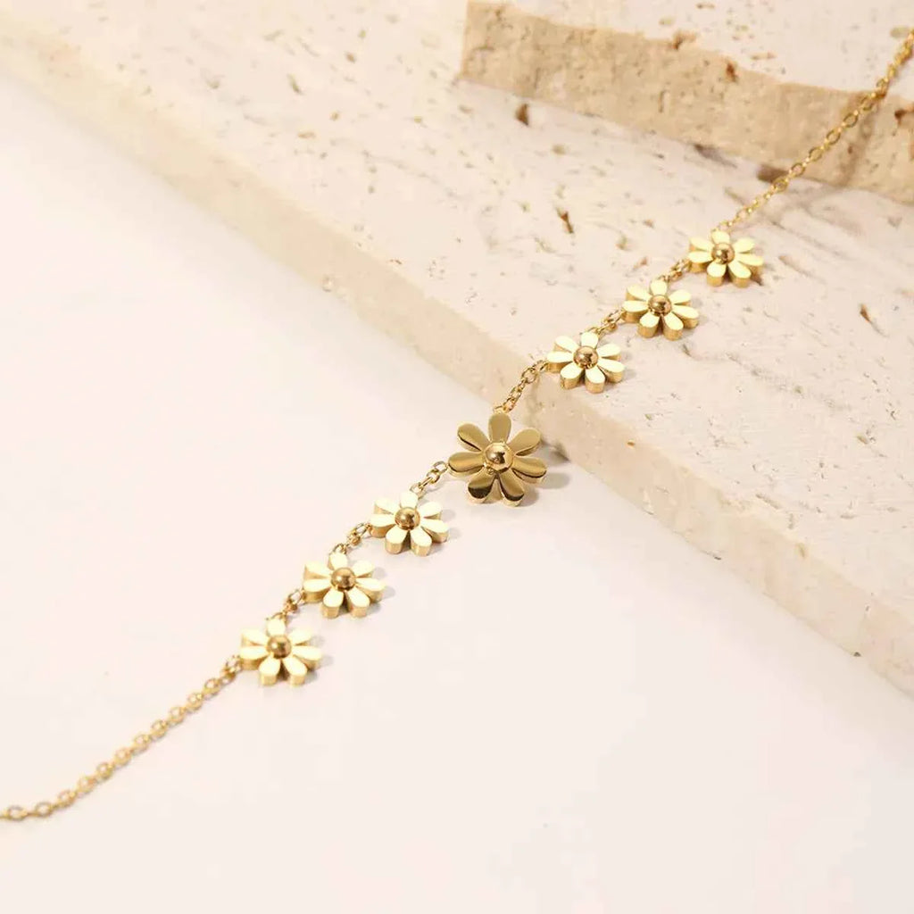 Geometric Flower Bracelet