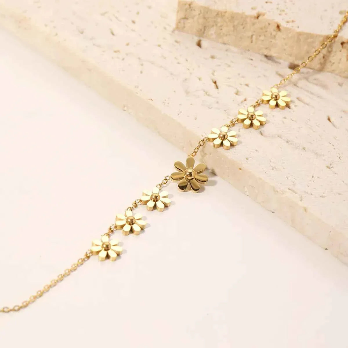 Geometric Flower Bracelet