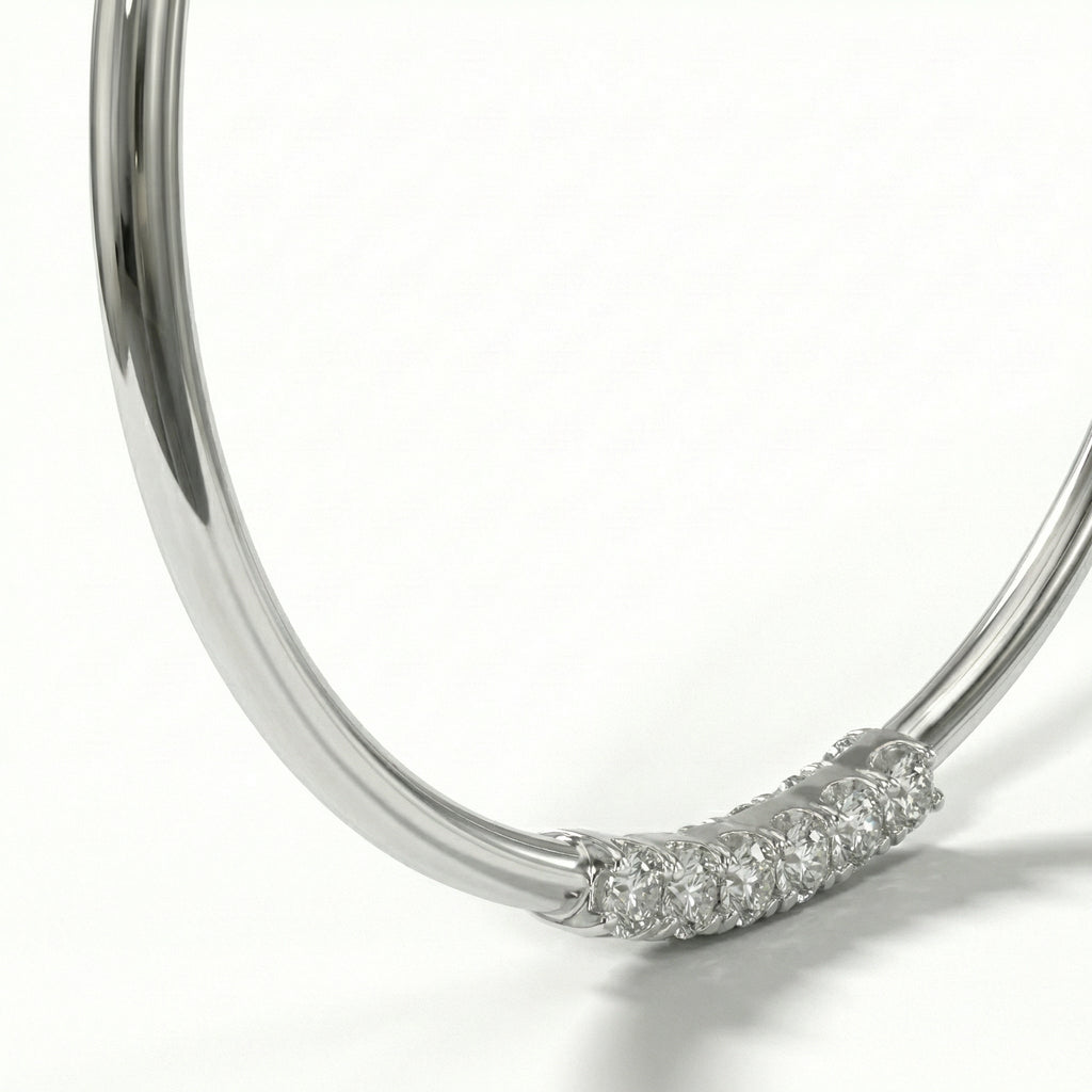 The Cristal Hoops - Mirellien Jewelry