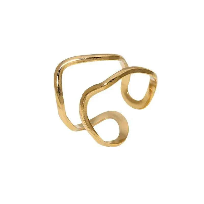 Minimalist Geometric Adjustable Ring
