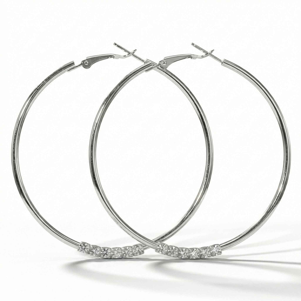 The Cristal Hoops - Mirellien Jewelry