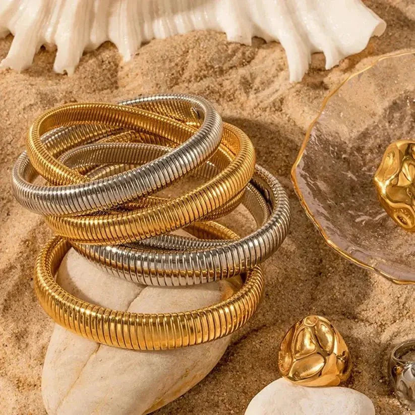 Retro Steel Bangle