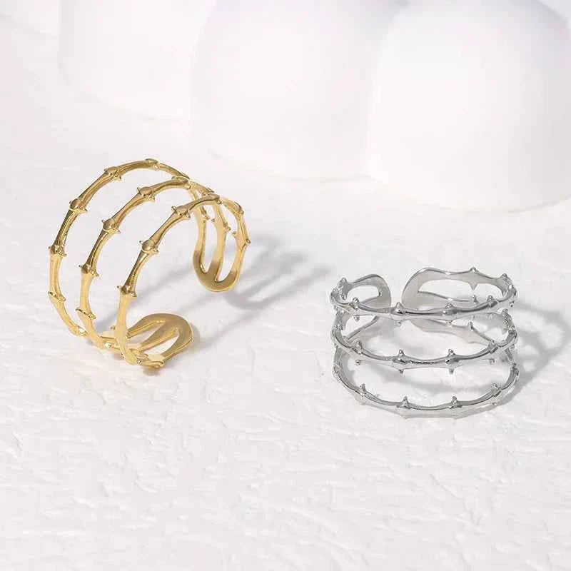 Gold Plated Adjustable Fresh Style Ring