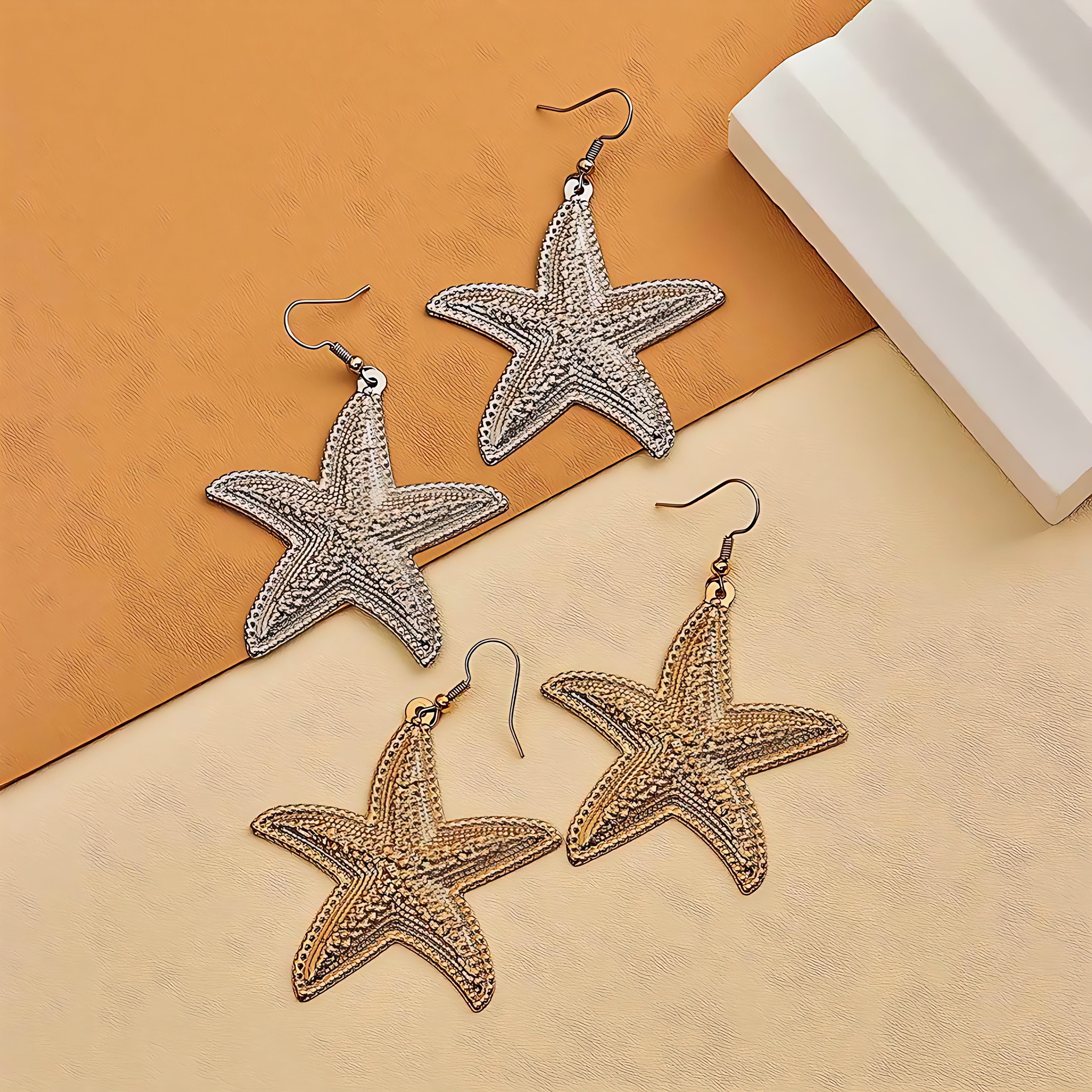 Starfish Drop Earrings - Mirellien Jewelry