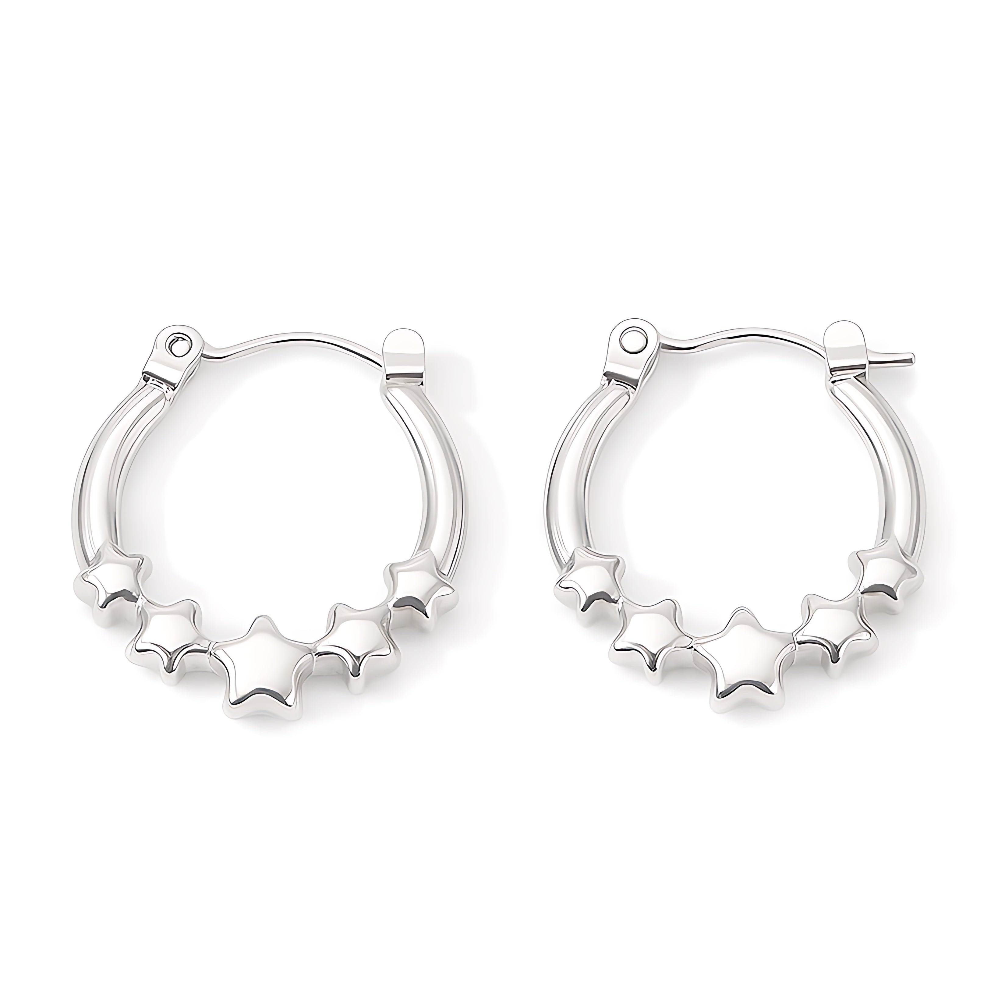 U-Shaped Star Earrings - Mirellien Jewelry