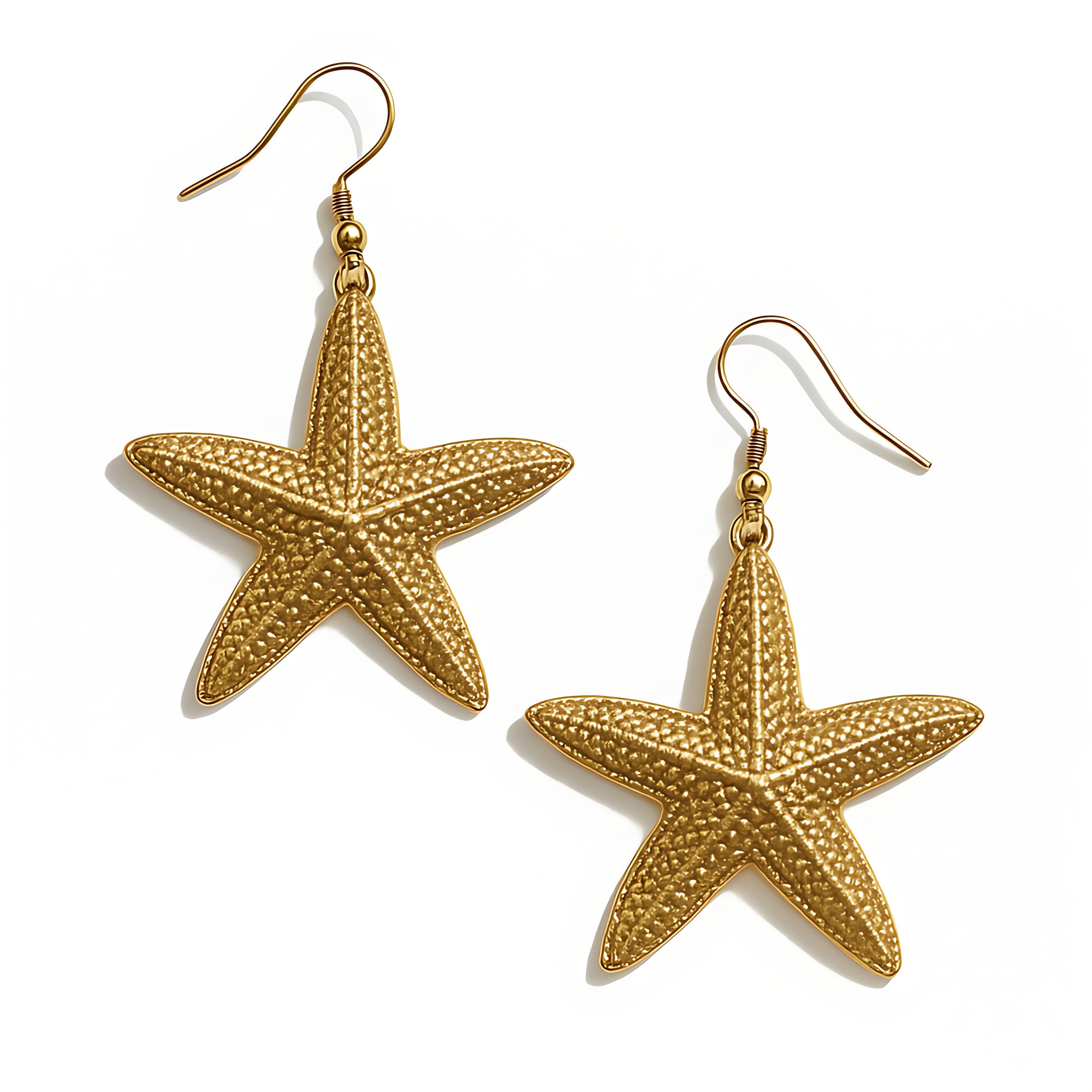 Starfish Drop Earrings - Mirellien Jewelry