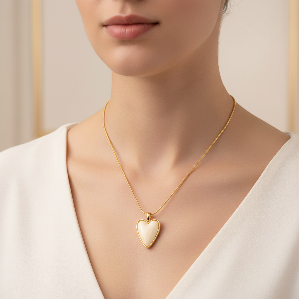 Pearl Pendant Geometric Necklace - Mirellien Jewelry