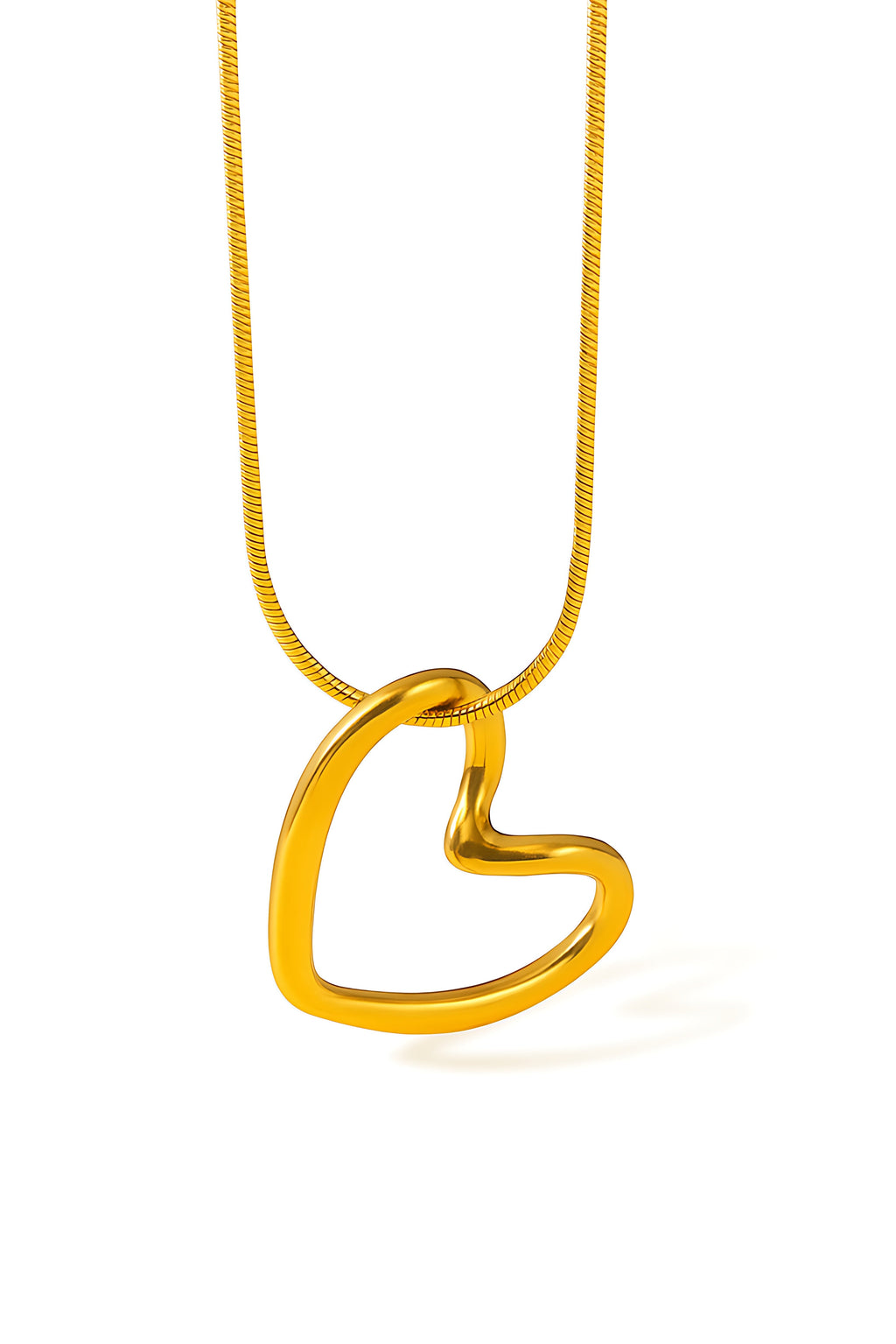 Heart Cut-Out Pendant Necklace - Mirellien Jewelry