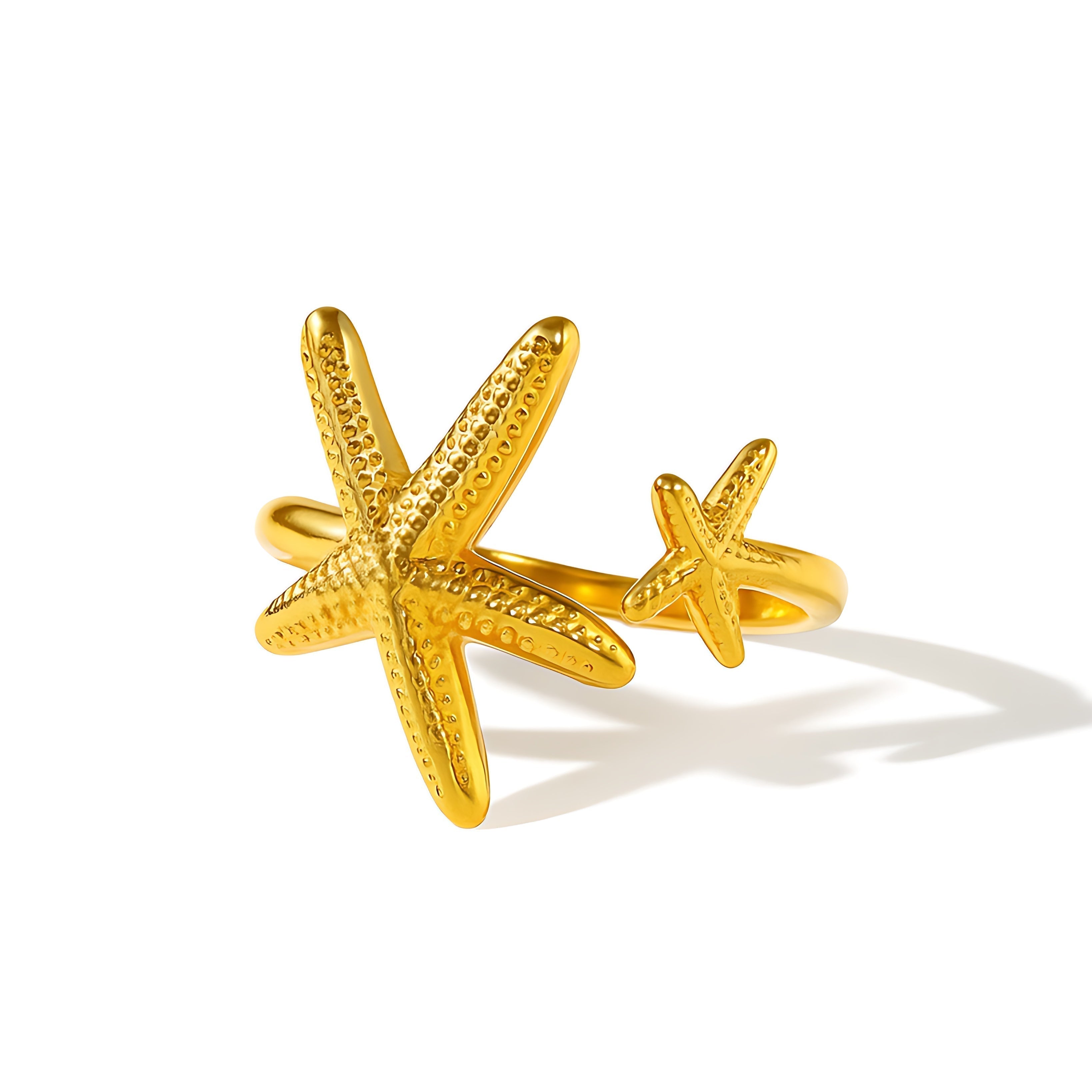 Adjustable Starfish Ring - Mirellien Jewelry