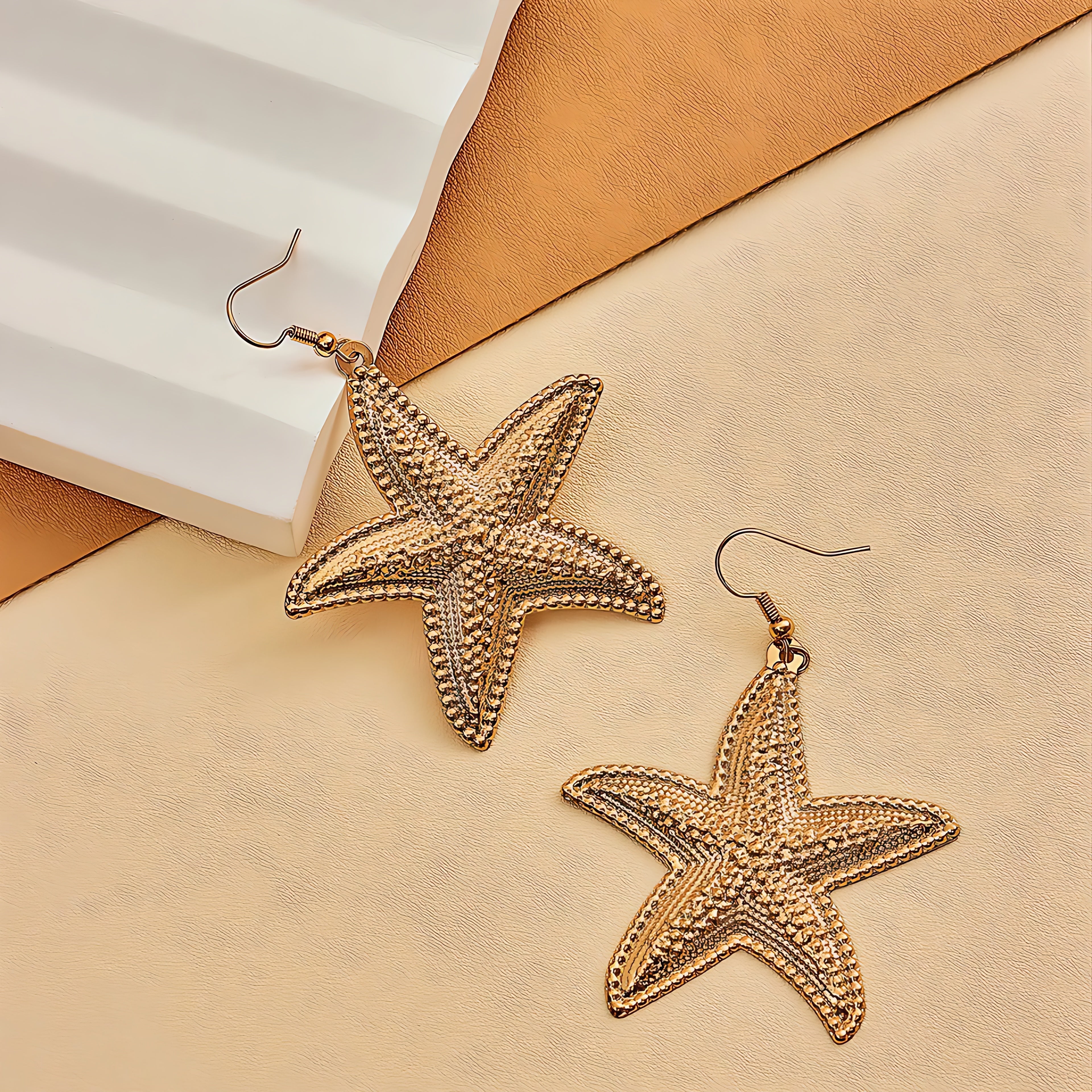 Starfish Drop Earrings - Mirellien Jewelry