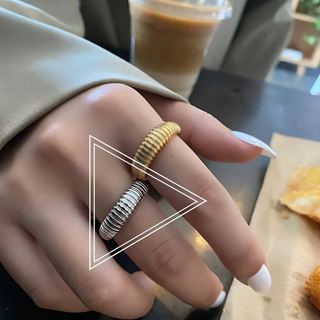 Adjustable French Croissant Ring - Mirellien Jewelry