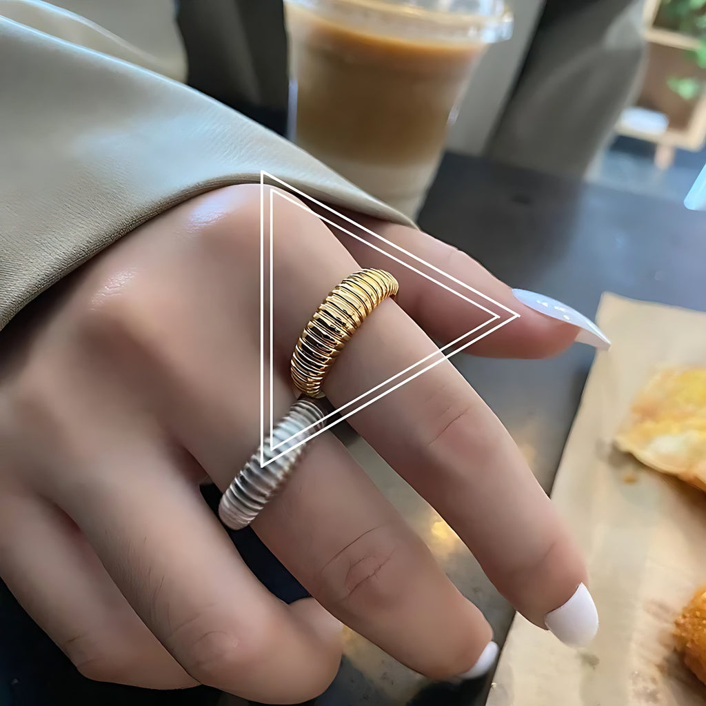 Adjustable French Croissant Ring - Mirellien Jewelry
