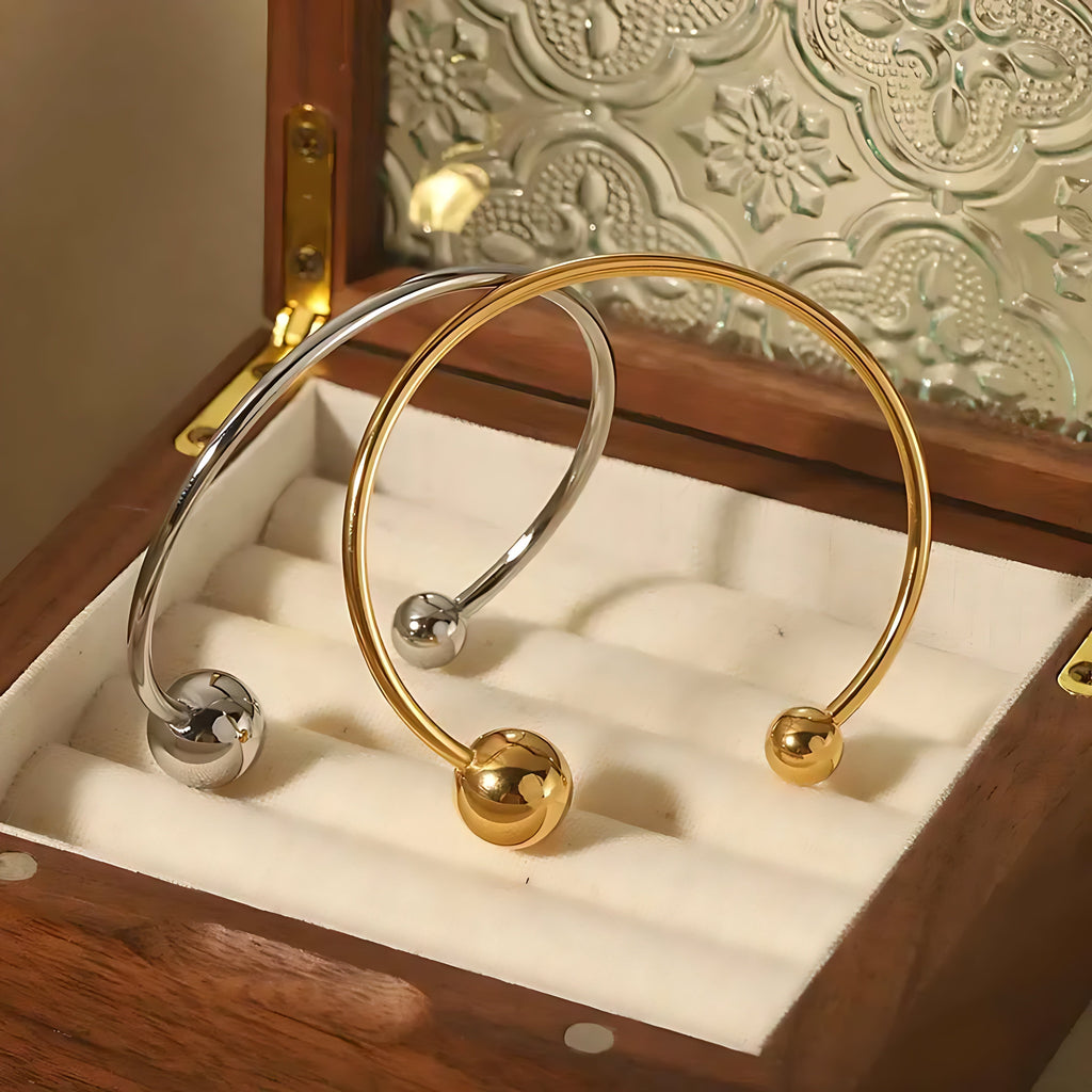 C-Shape Cuff Bracelet - Mirellien Jewelry