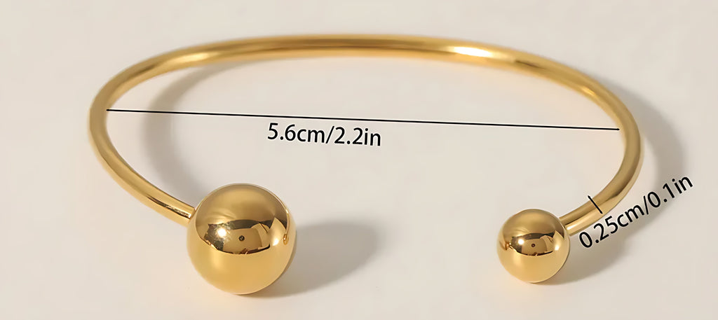 C-Shape Cuff Bracelet - Mirellien Jewelry