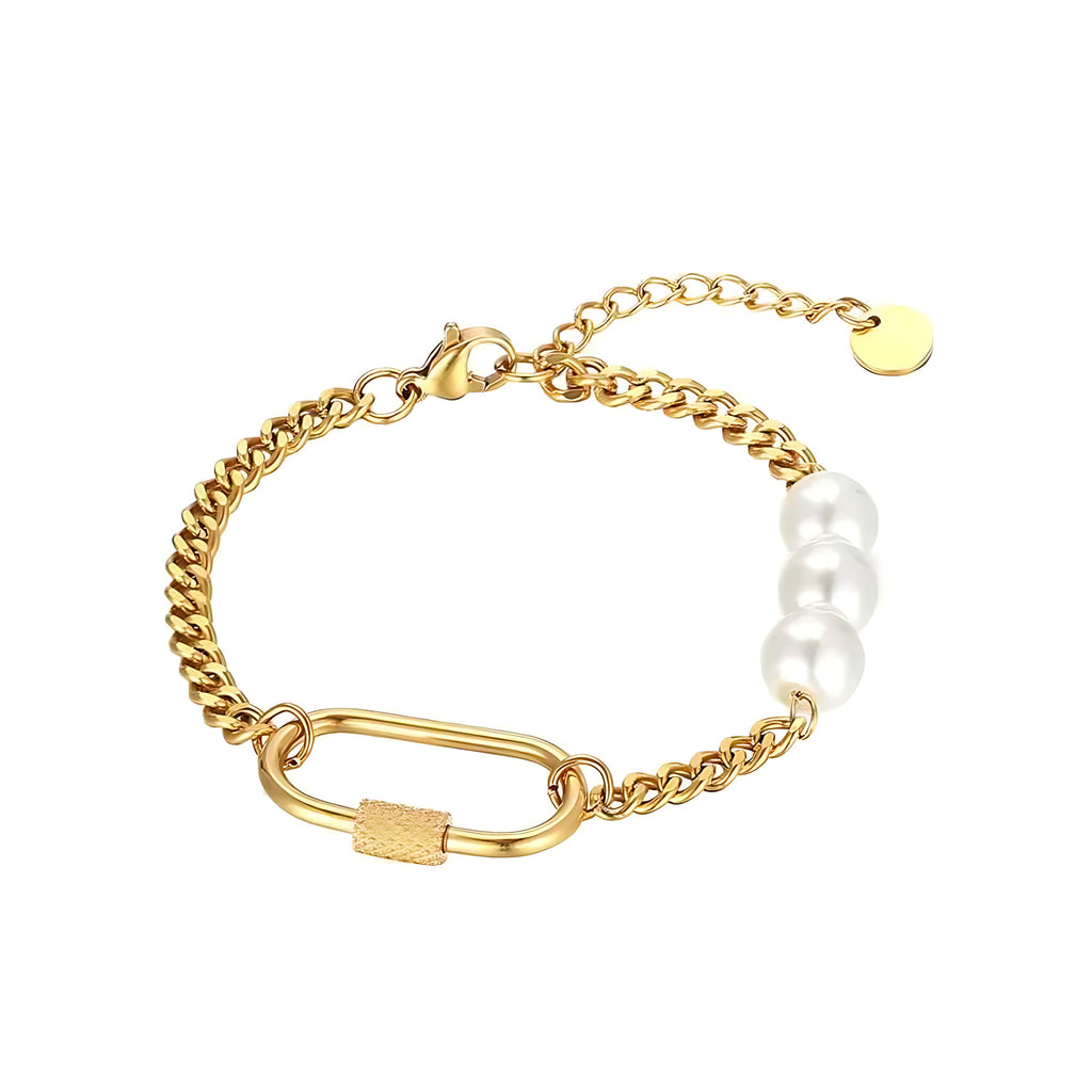 Geometric Pearl Bracelet - Mirellien Jewelry