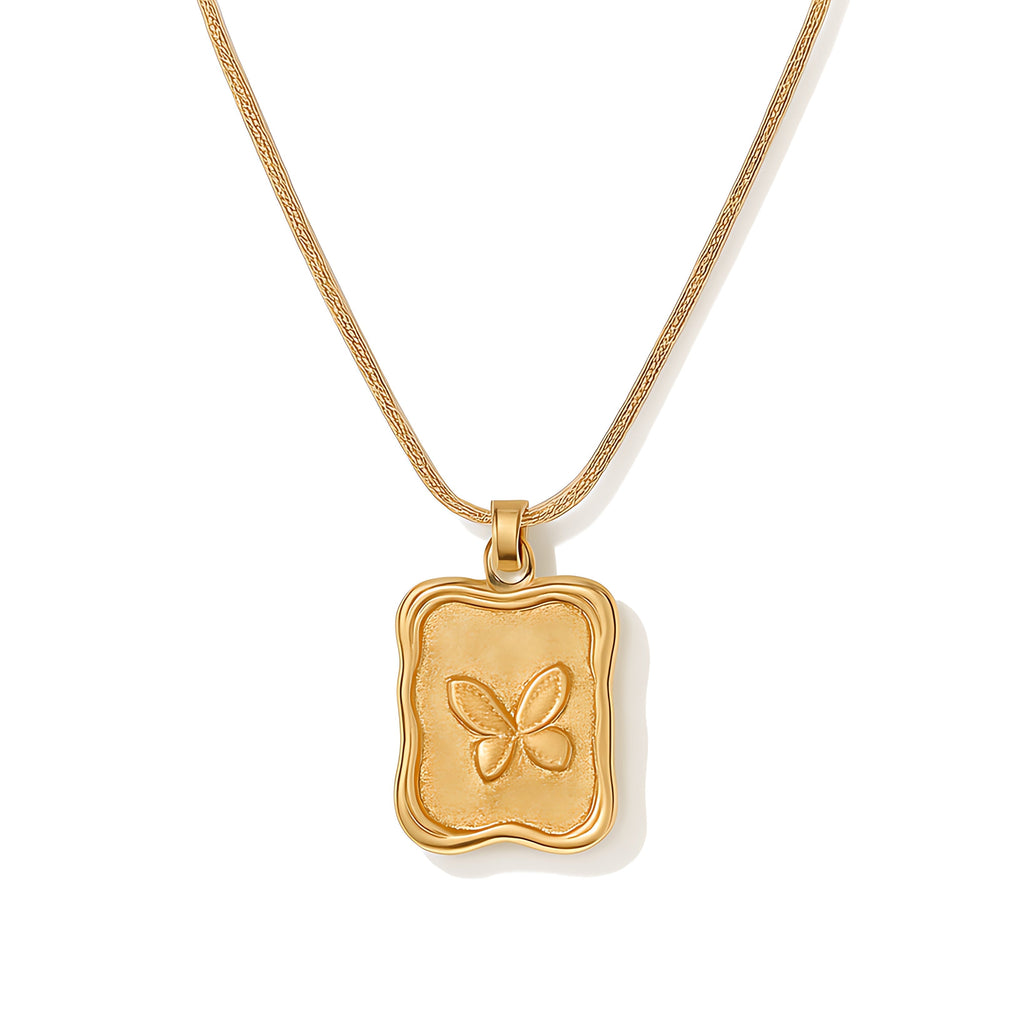 Retro Butterfly Pendant Necklace - Mirellien Jewelry