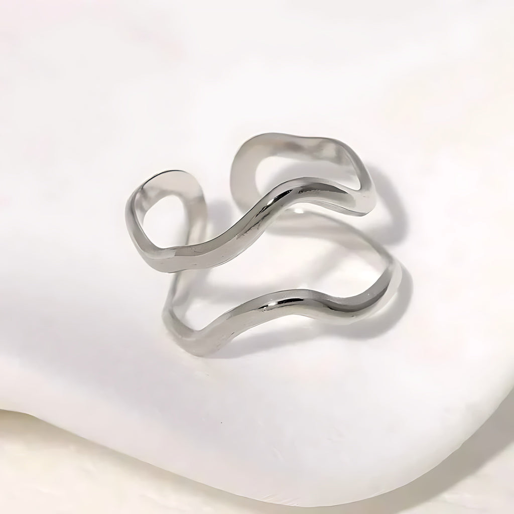 Minimalist Geometric Adjustable Ring - Mirellien Jewelry