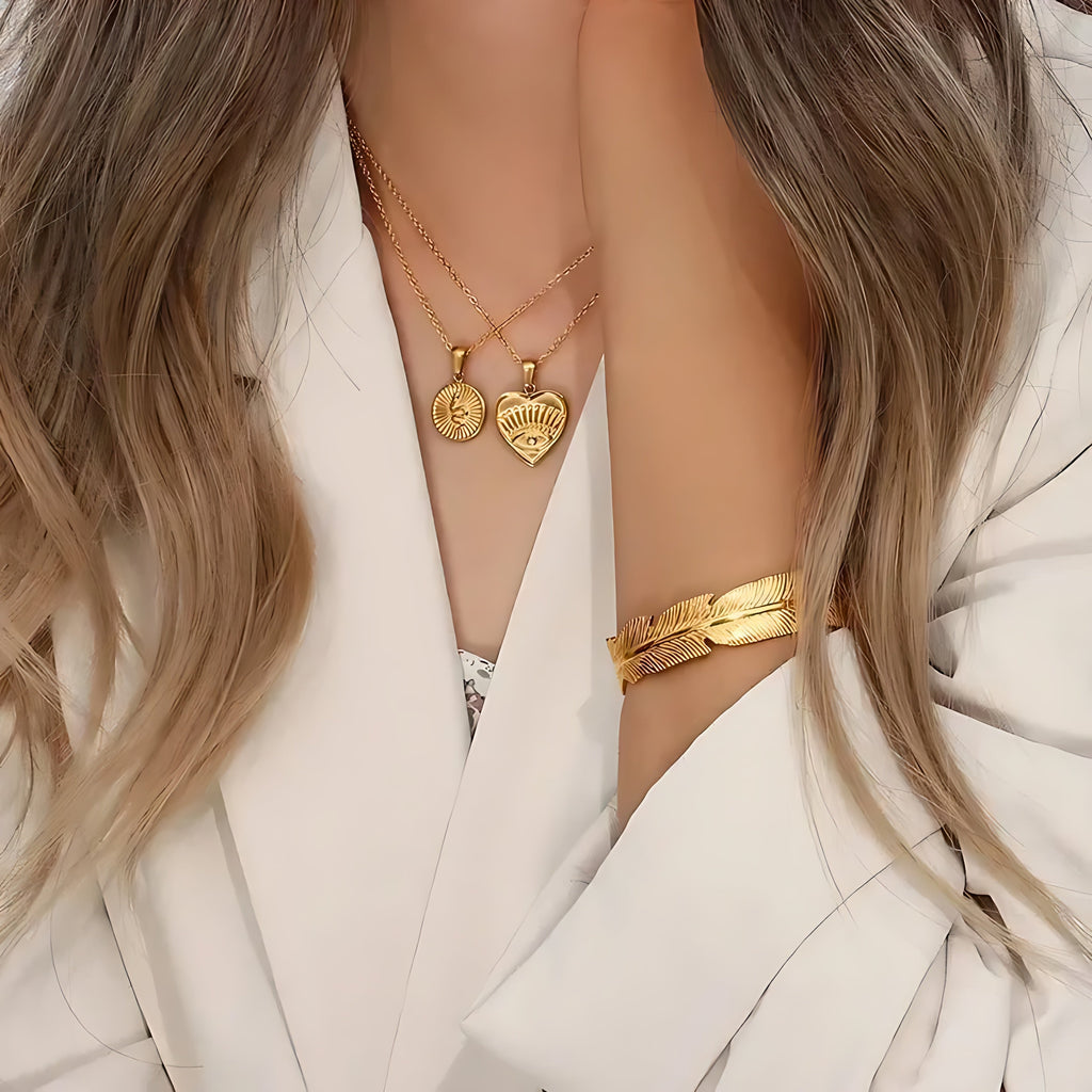 Open-end Leaf Bracelet - Mirellien Jewelry