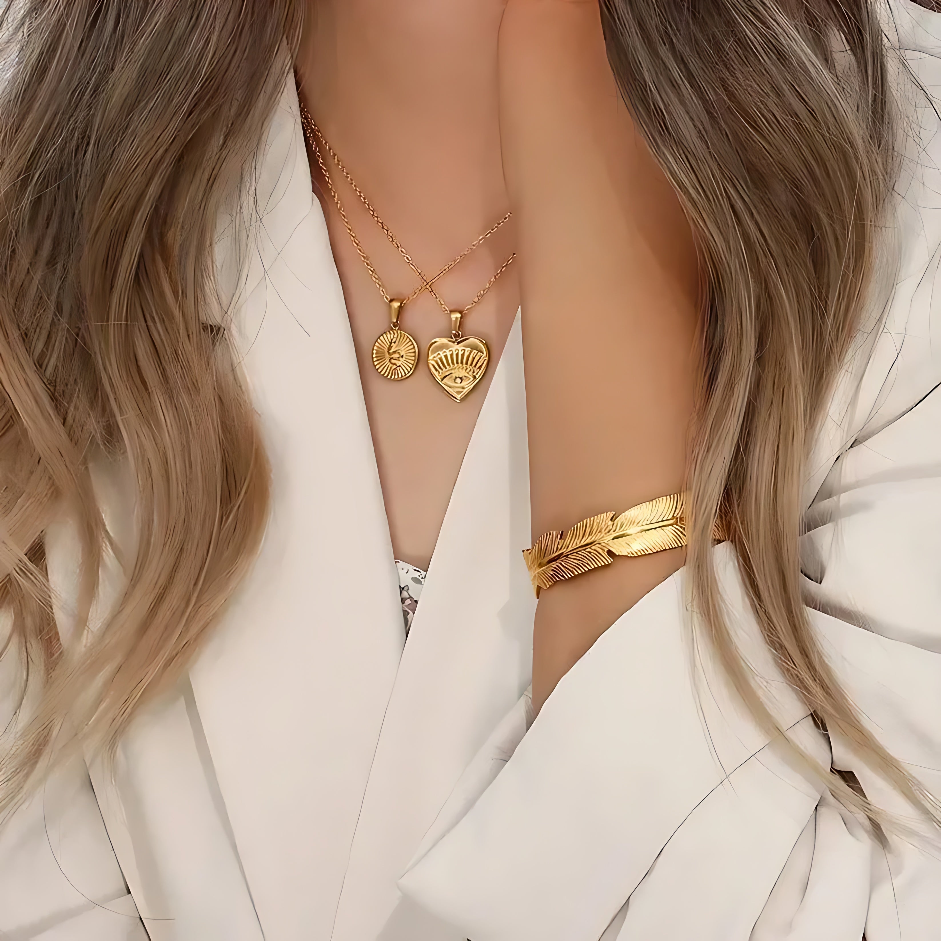 Open-end Leaf Bracelet - Mirellien Jewelry