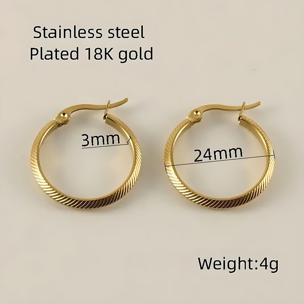 Retro Hoops - Mirellien Jewelry