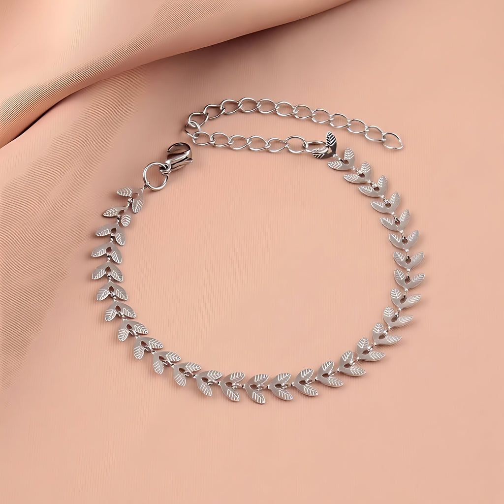 Simple Style Leaf Bracelet - Mirellien Jewelry