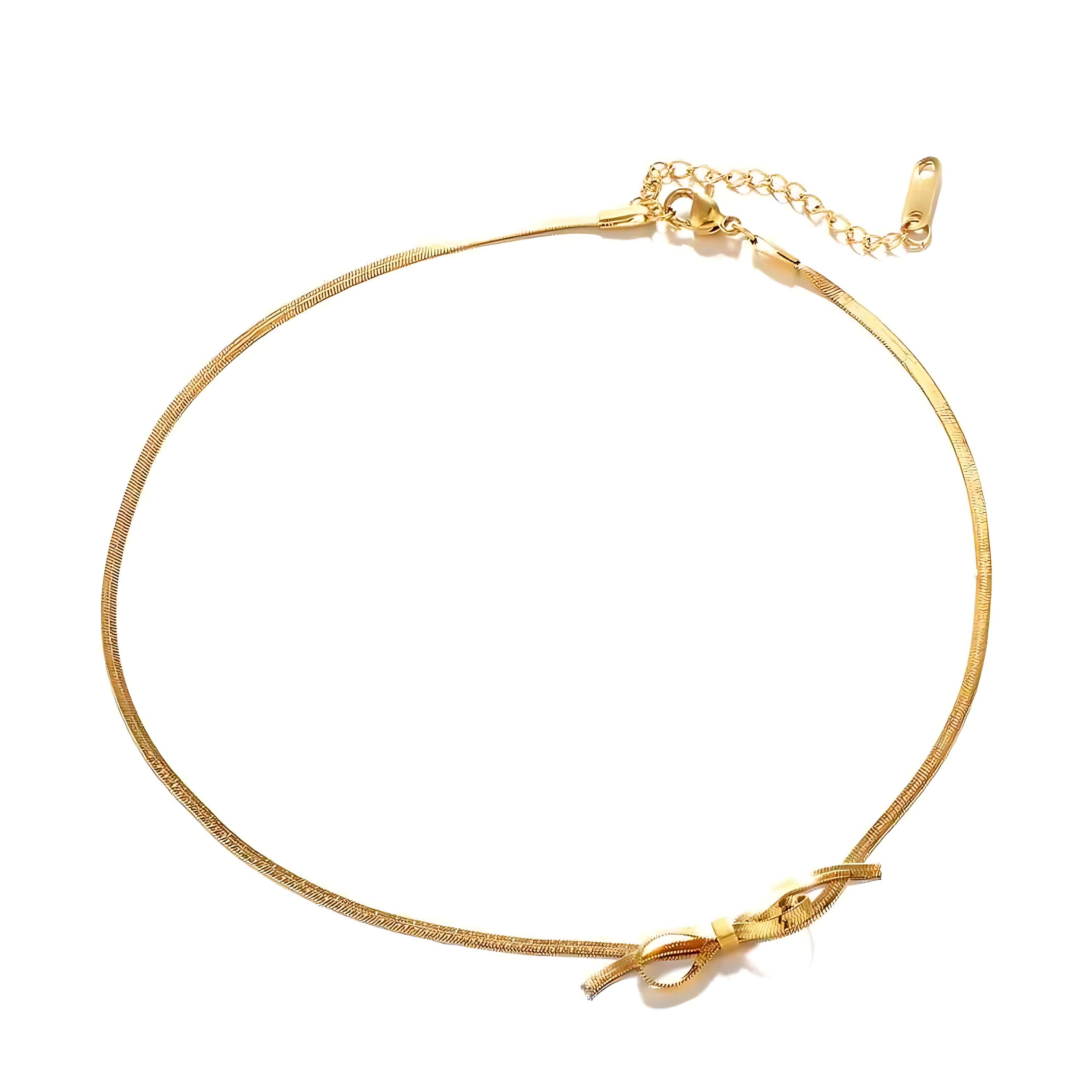 Bow Pendant Clavicle Necklace - Mirellien Jewelry