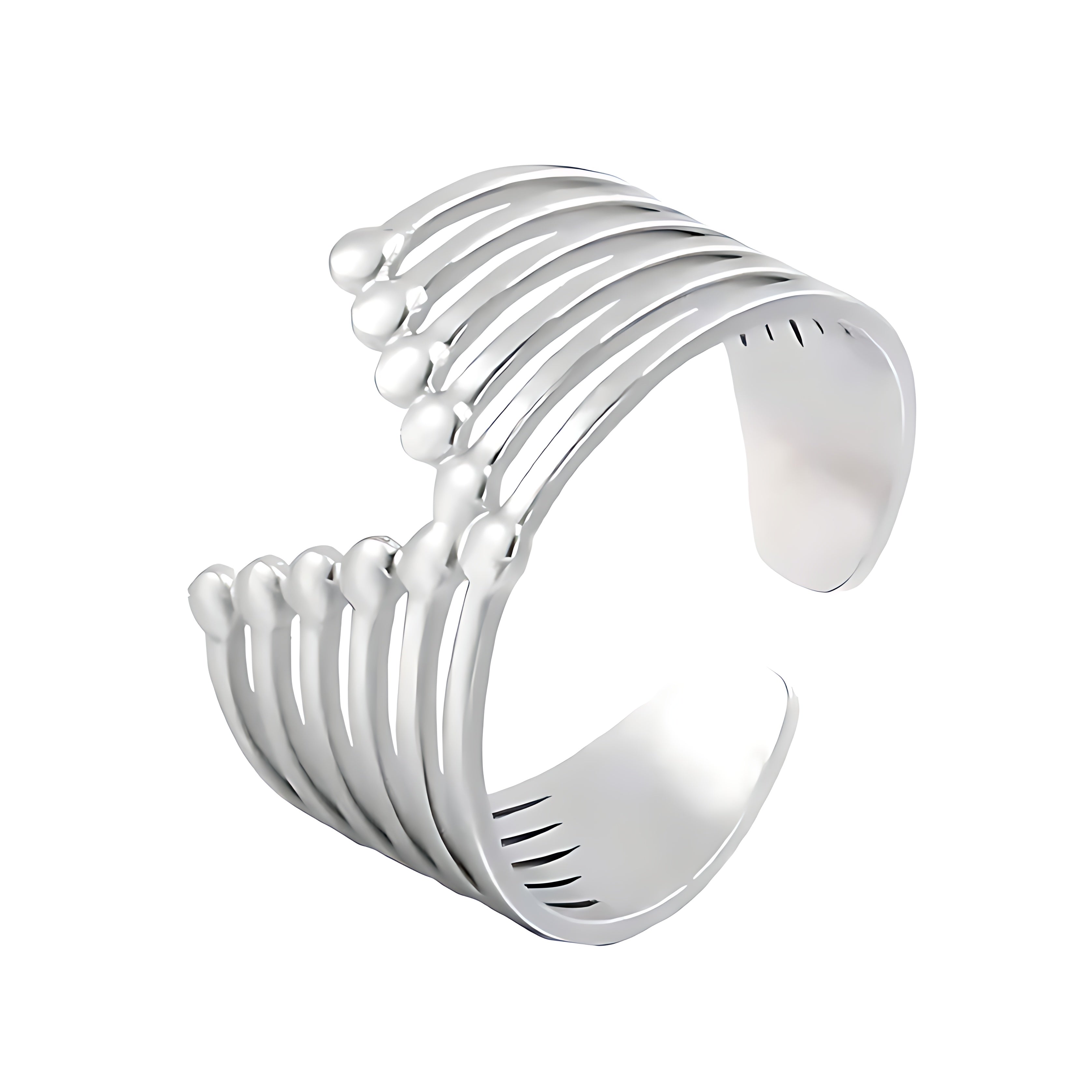 Gold Adjustable Geometric Ring - Mirellien Jewelry