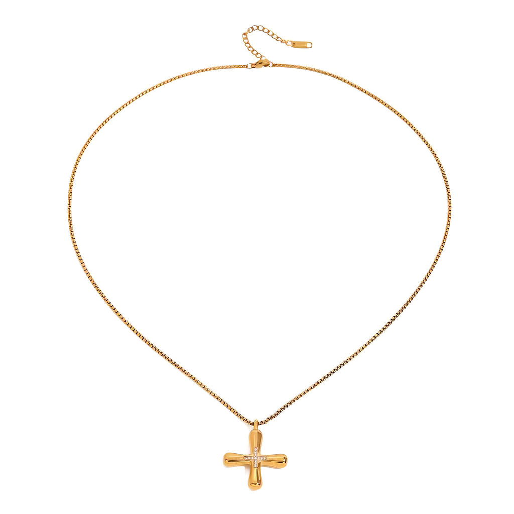 Greek Cross Pendant Necklace - Mirellien Jewelry