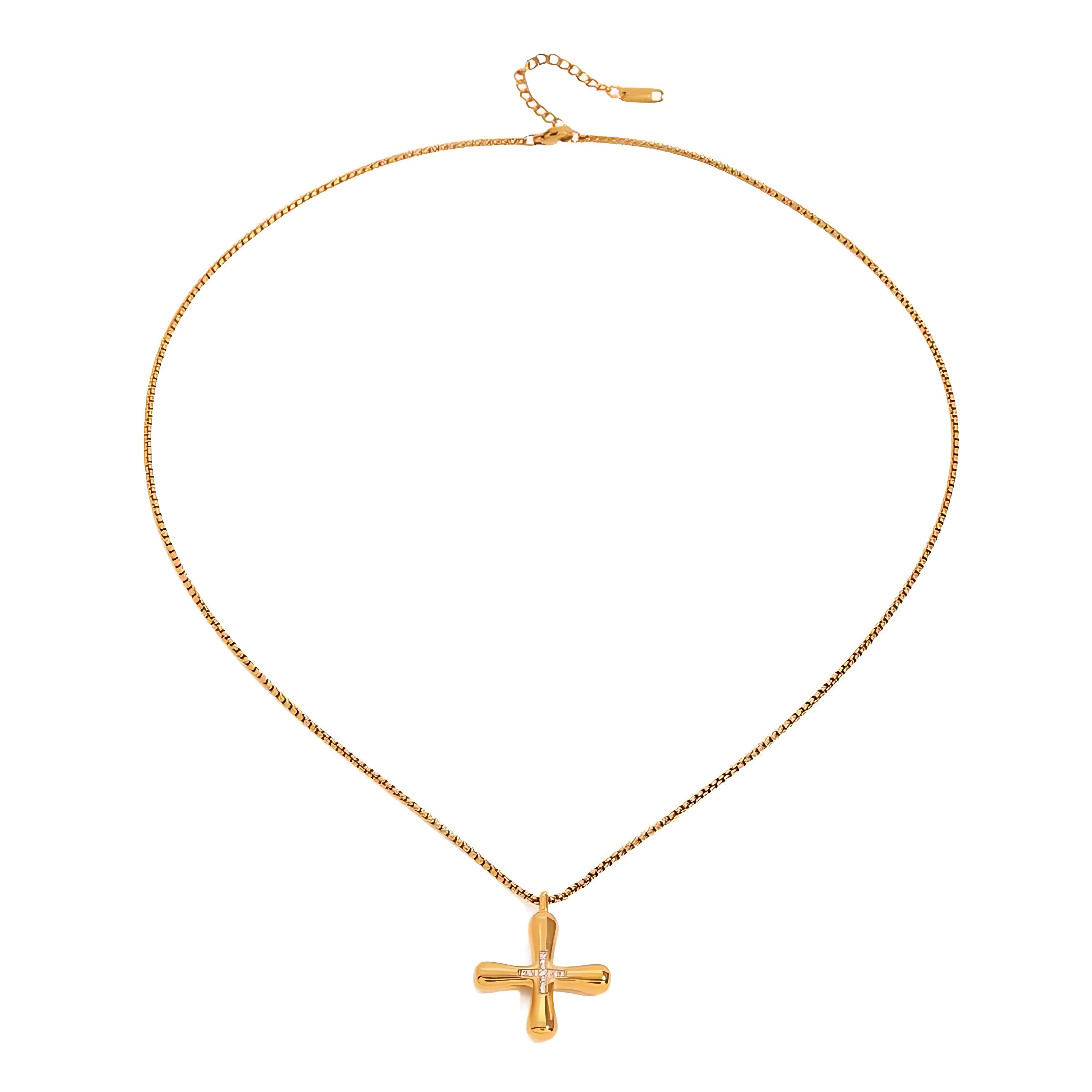 Greek Cross Pendant Necklace - Mirellien Jewelry