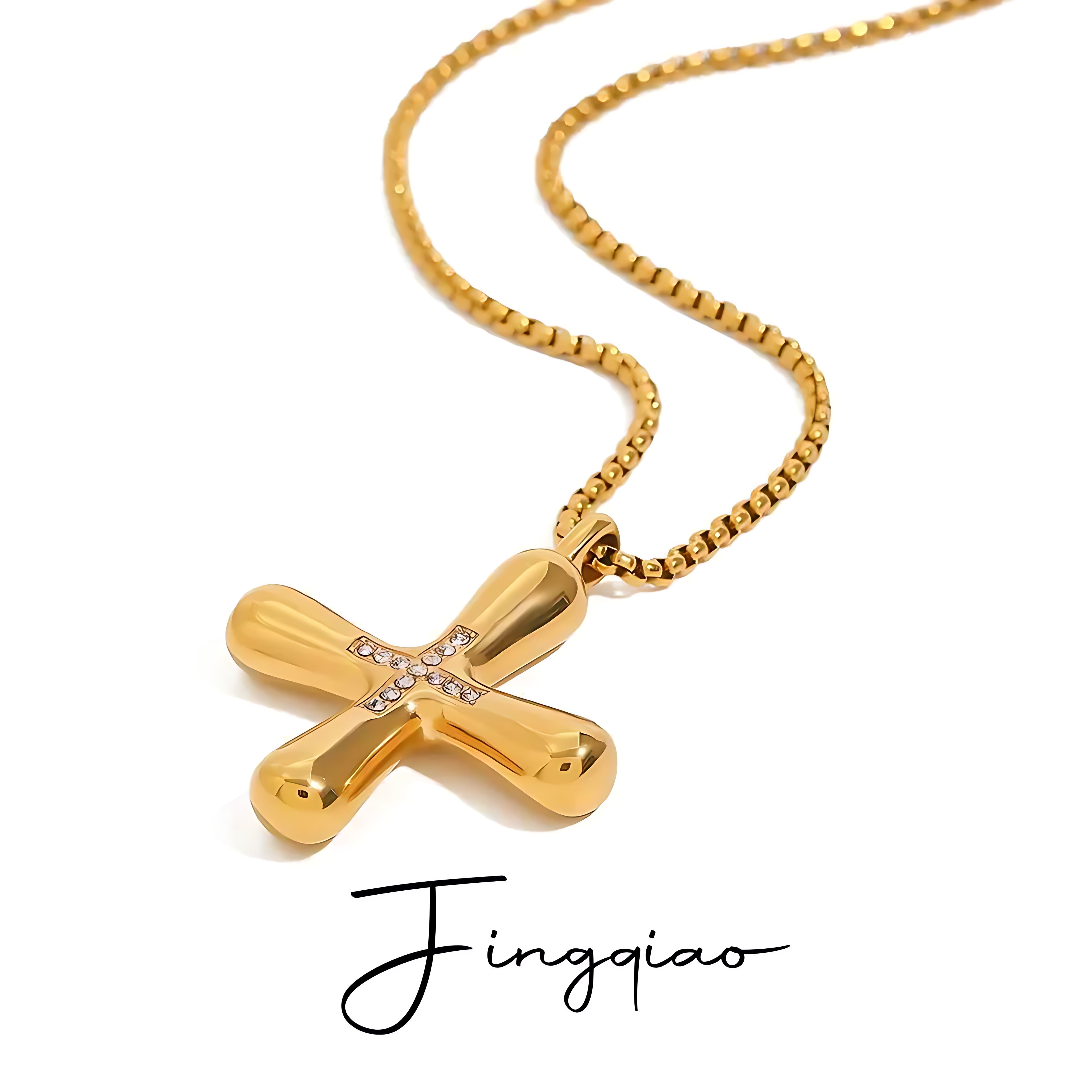 Greek Cross Pendant Necklace - Mirellien Jewelry