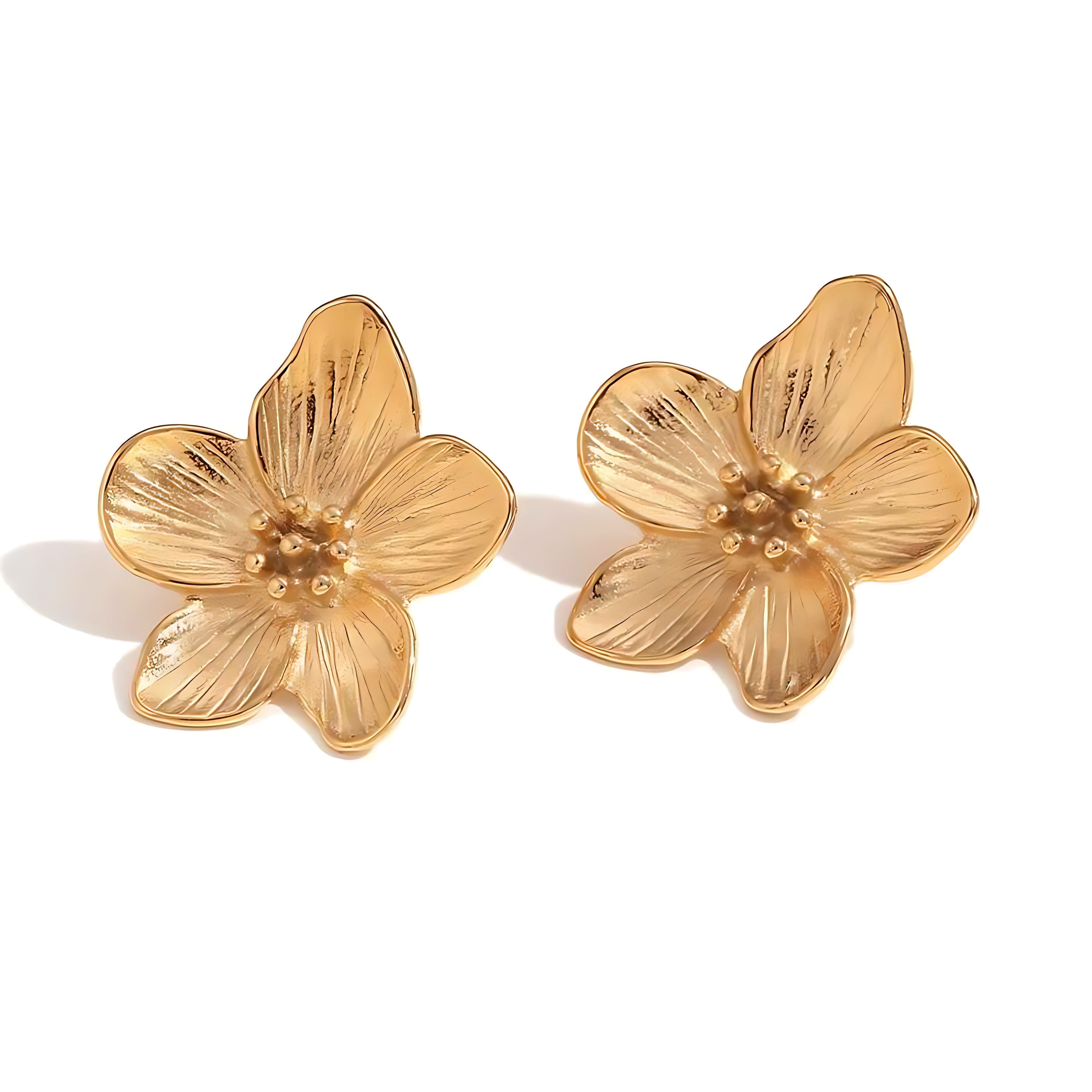 Flower Stud Earrings - Mirellien Jewelry