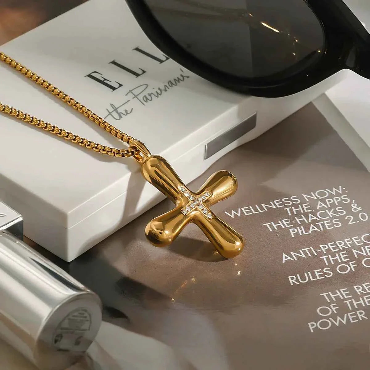 Greek Cross Pendant Necklace