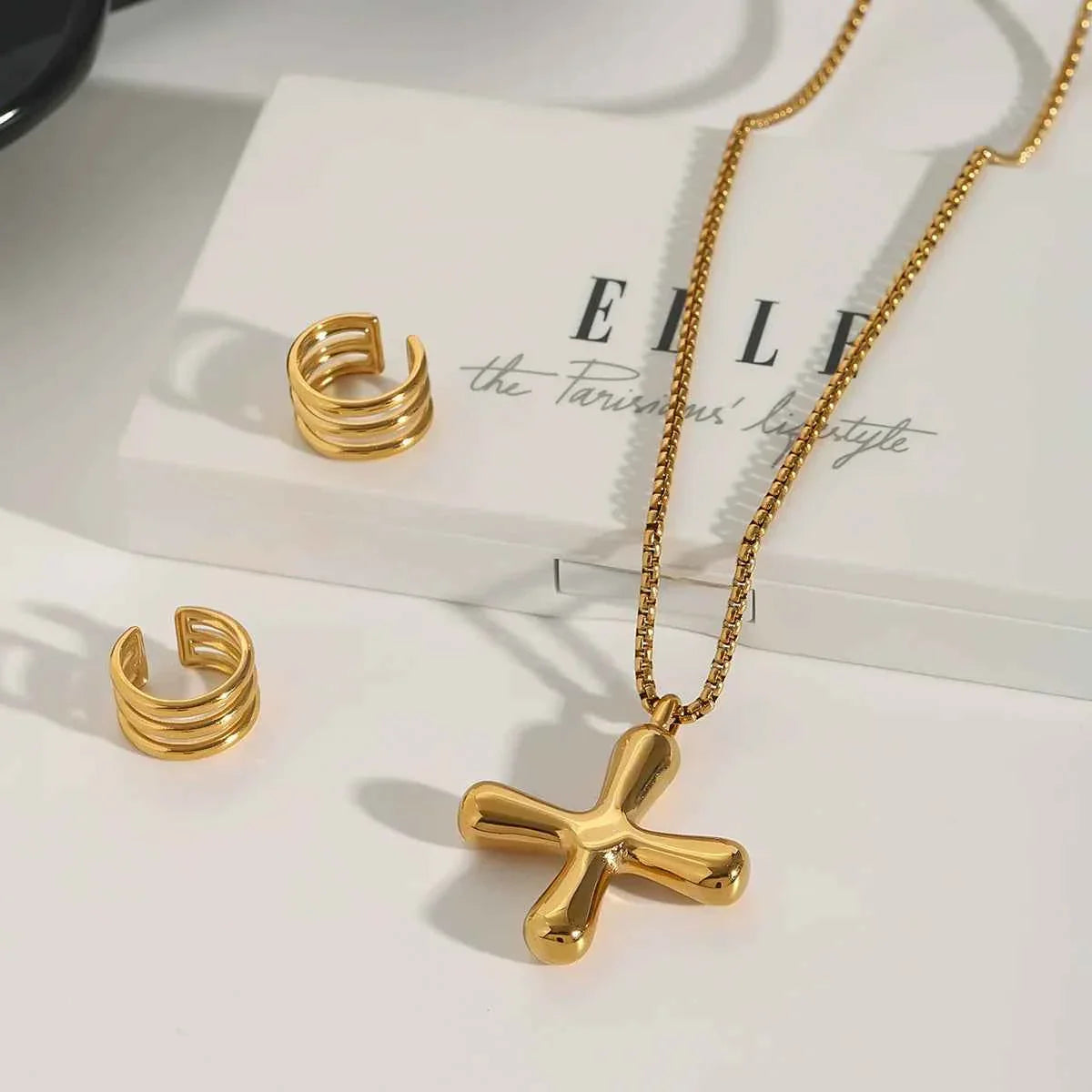 Greek Cross Pendant Necklace