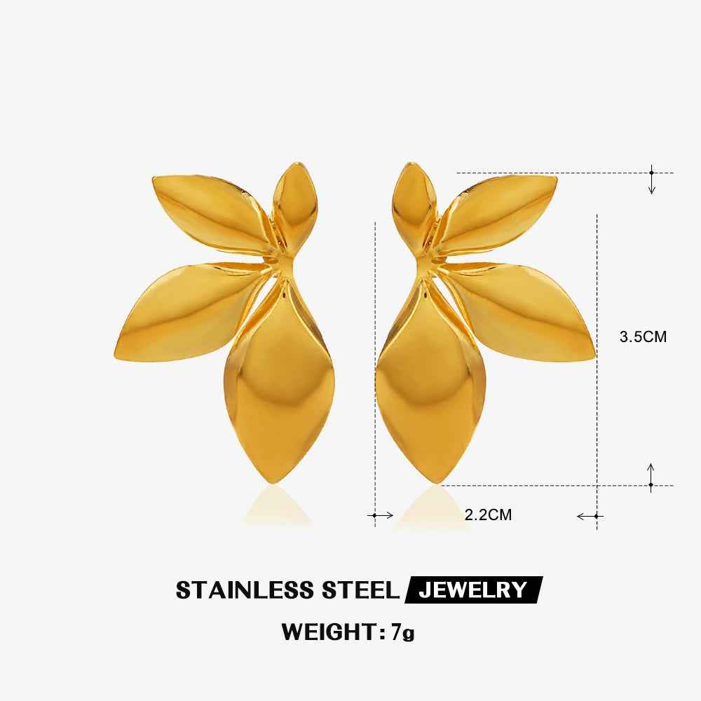 Leaf Asymmetric Earrings