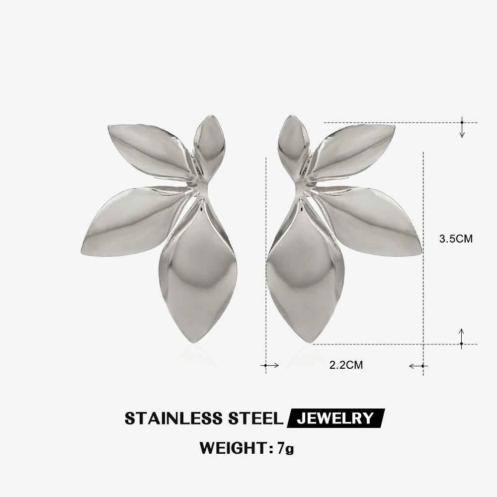 Leaf Asymmetric Earrings