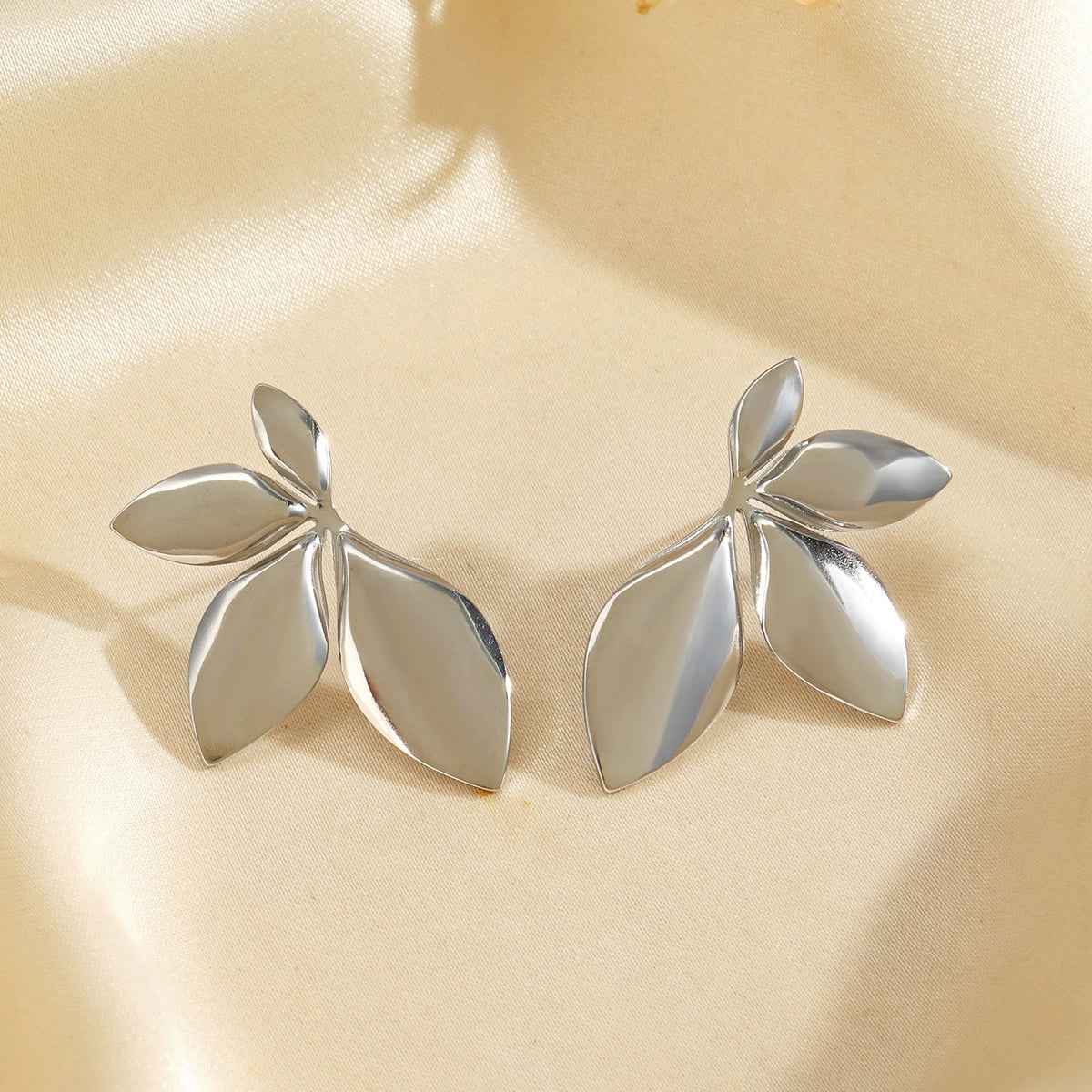 Leaf Asymmetric Earrings